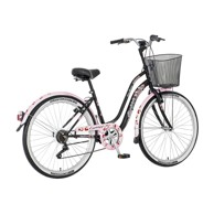 Bicikl FASHION EXPLORER, gradski, kotači 26", crna i roza boja